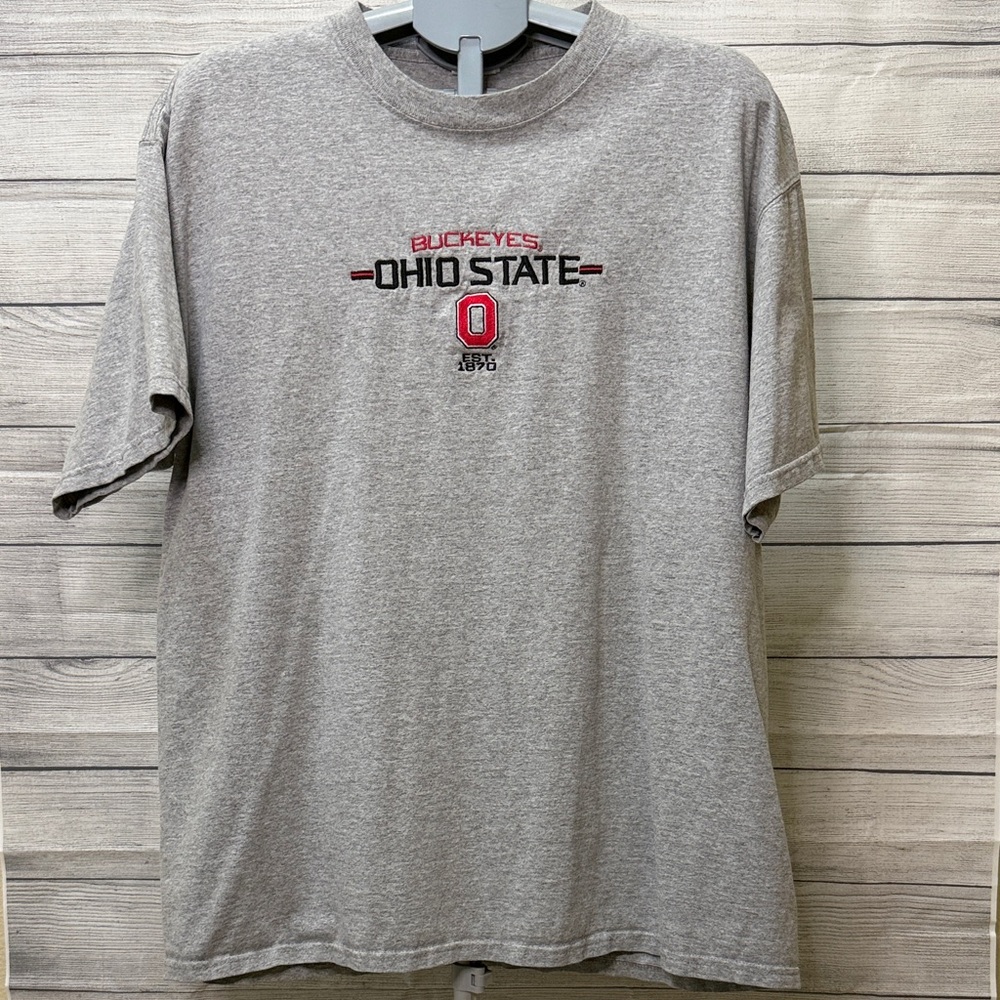 Ohio State Buckeyes Gray Short Sleeve Men’s Tee, worn twice